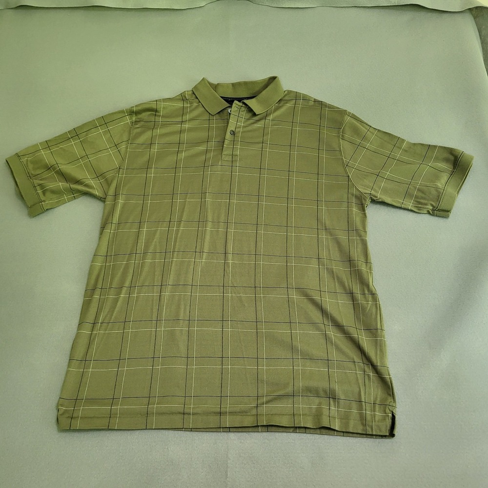 VTG Lands' End Direct Merchants Short Sleeve Polo Shirt Men's Size L Made In USA